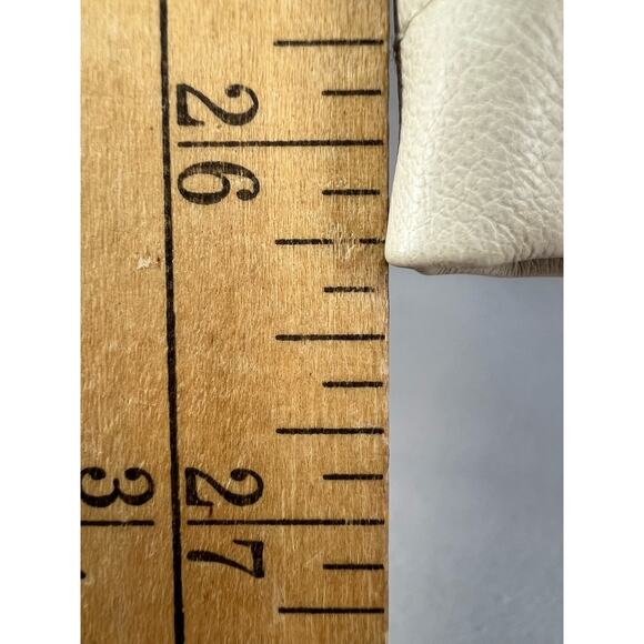 7 For All Mankind Pants Women's Size L Light Beige Faux Leather Wide Leg - Picture 5 of 11